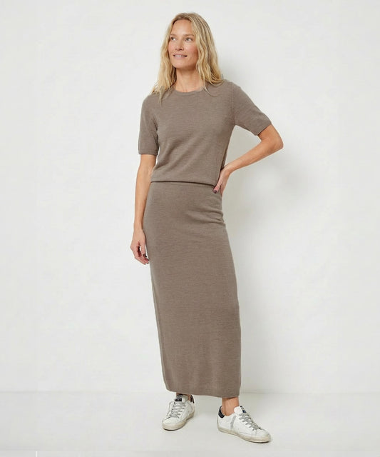 Spódnica Elen Maxi Brown