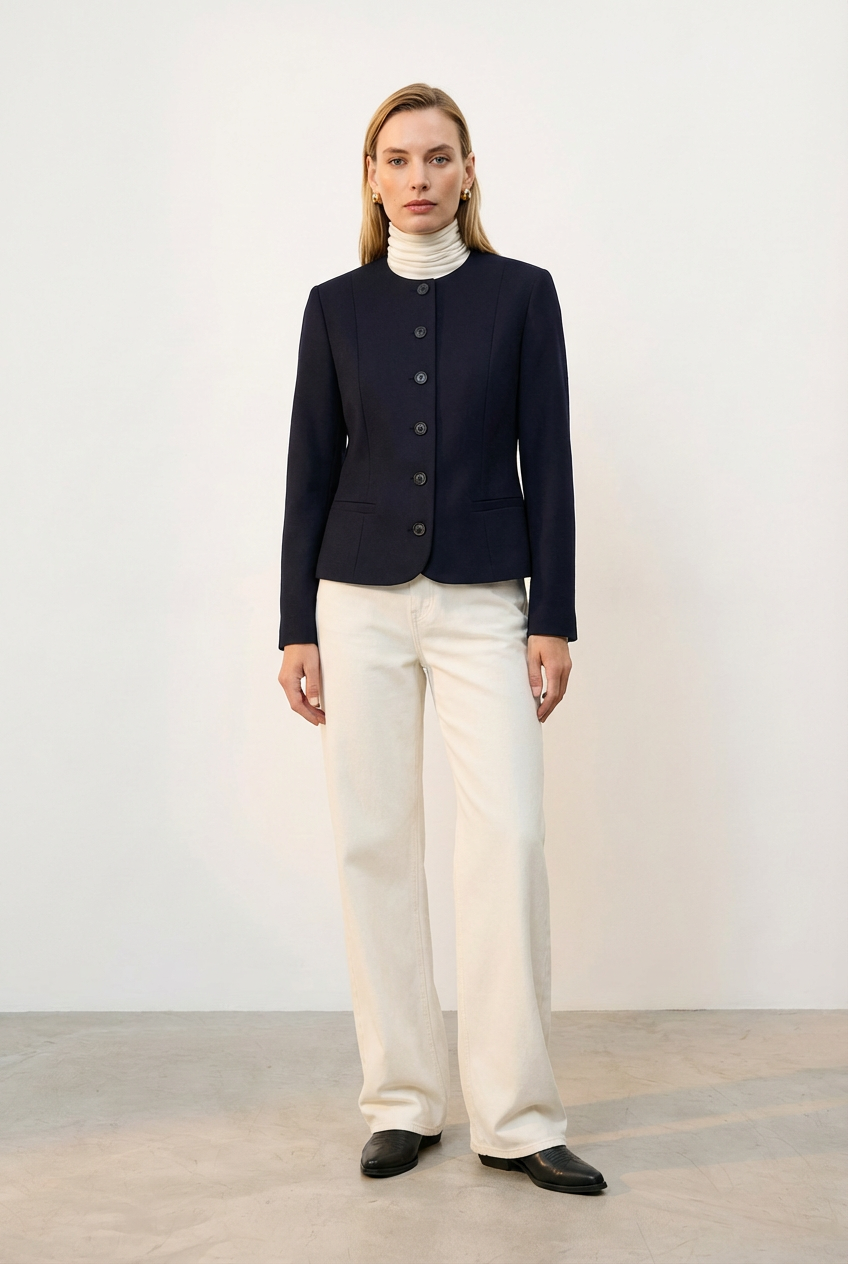 Marynarka Cropped Harry Navy