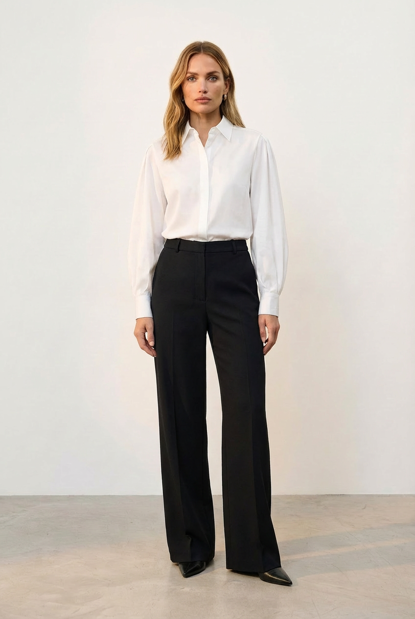 Spodnie wełniane Paul Black