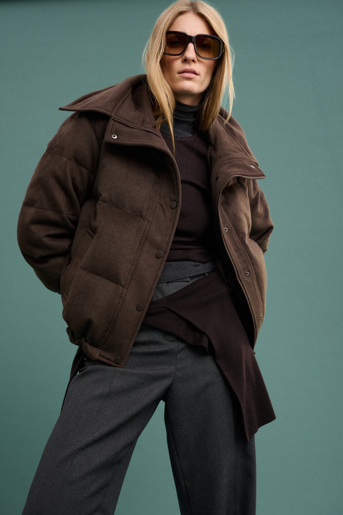 Kurtka puchowa Aurora Brown