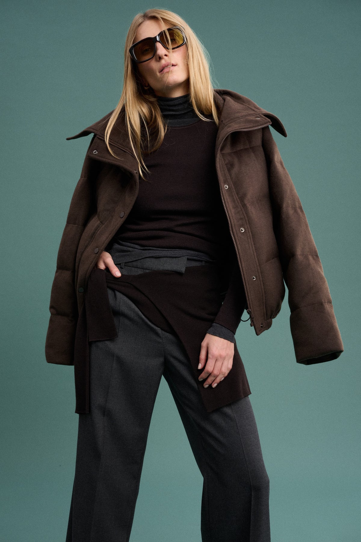 Kurtka puchowa Aurora Brown