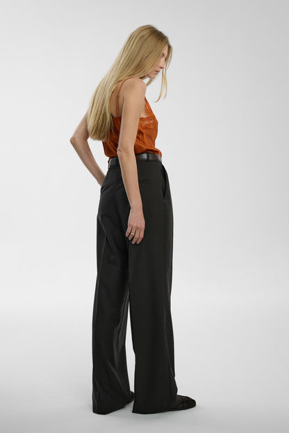 Jedwabny top Ava Orange