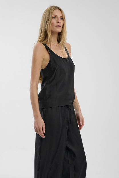Jedwabny top Ines Black