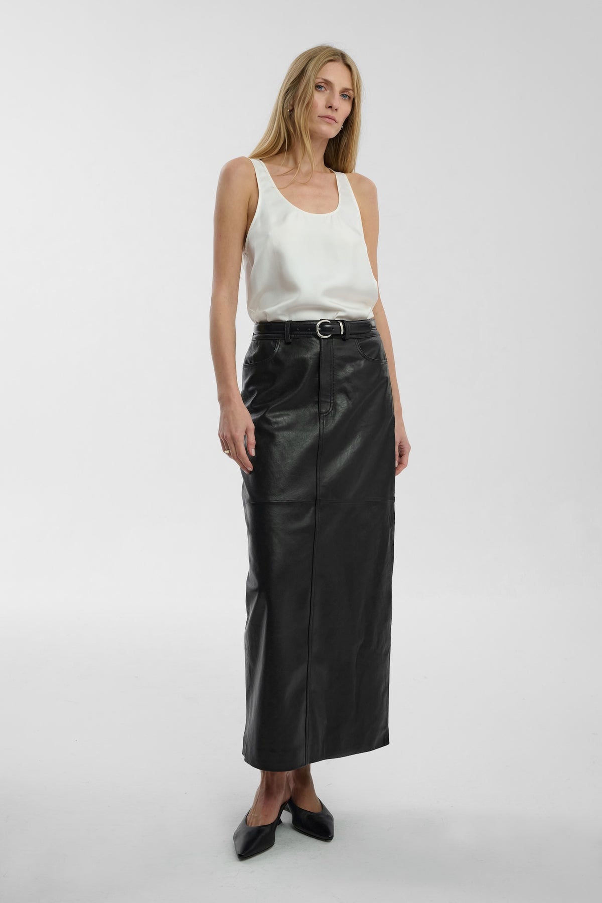 Jedwabny top Ines White