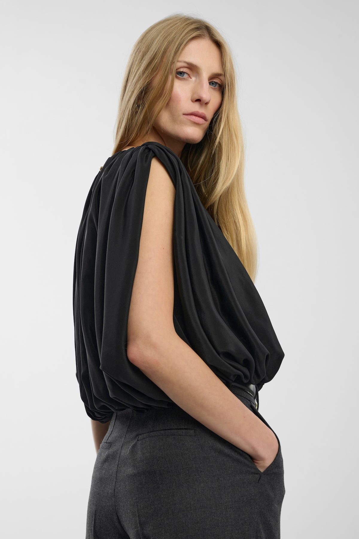 Bluzka jedwabna Anastasie Black