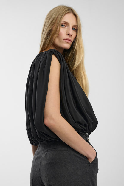 Bluzka jedwabna Anastasie Black