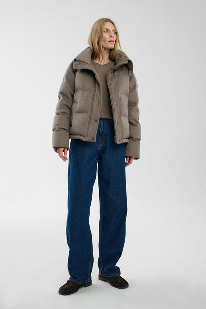 Kurtka puchowa Aurora Light Brown