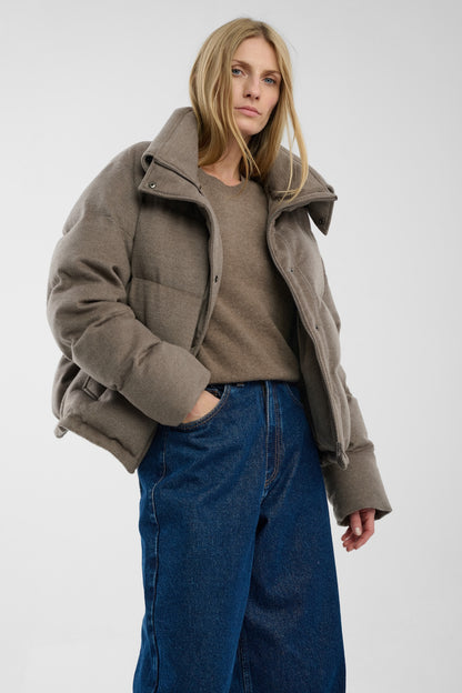 Kurtka puchowa Aurora Light Brown