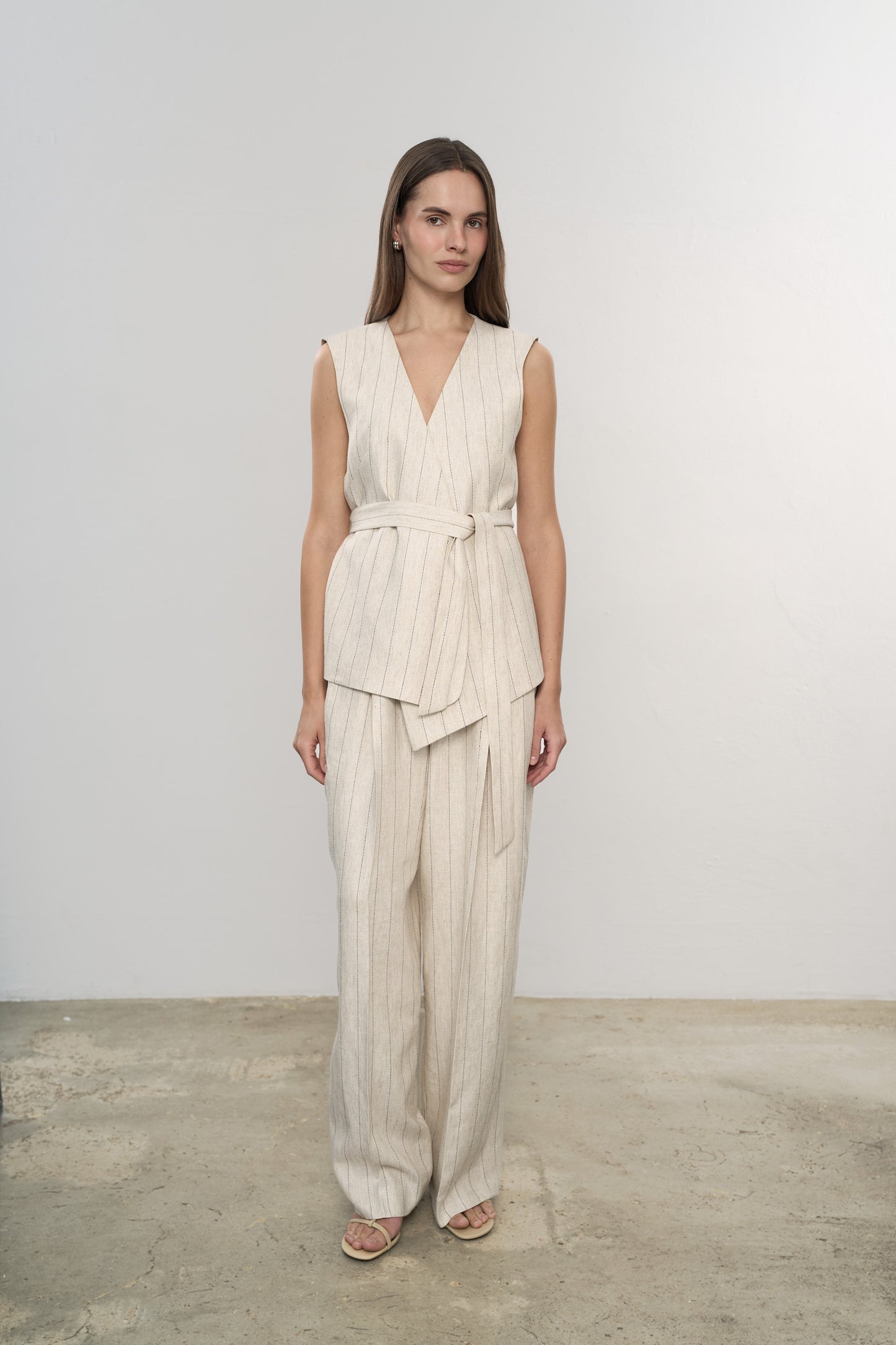 Kamizelka Core Stripe Beige