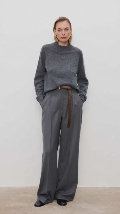 Spodnie wełniane Paul Grey