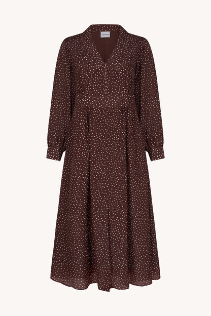 Sukienka jedwabna Avignon Brown