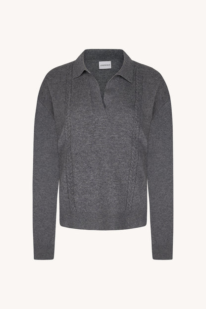 Sweter Emma Polo Grey